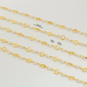 WT-RBC233 New Arrival Classic Style Artifical Pearl And 18k Gold Brass DIY Necklace Or Bracelet Jewelry Accessories