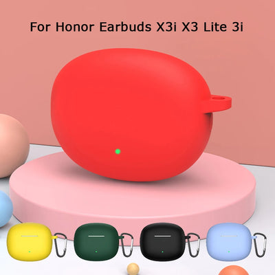 Silicone Protective Case for Huawei Honor Earbuds X3i X3 Lite Wireless Earphone Protector Cover Sleeve for Honor Earbuds X3 Case